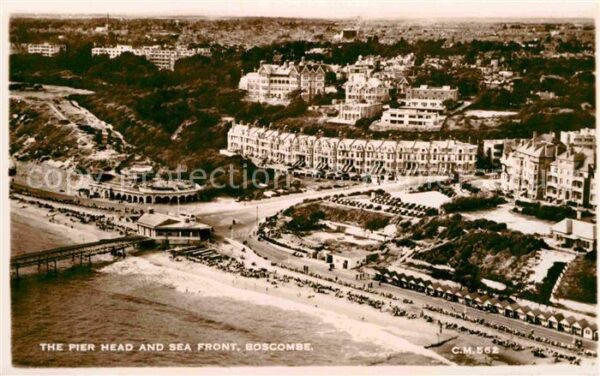 Boscombe Bournemouth Fliegeraufnahme Strand