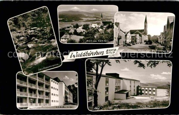 Waldkirchen Niederbayern Marktplatz Panorama Saussbachklamm Heim