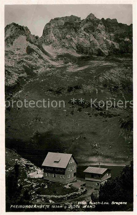 Risch-Lau Freiburgerhütte Rote Wand