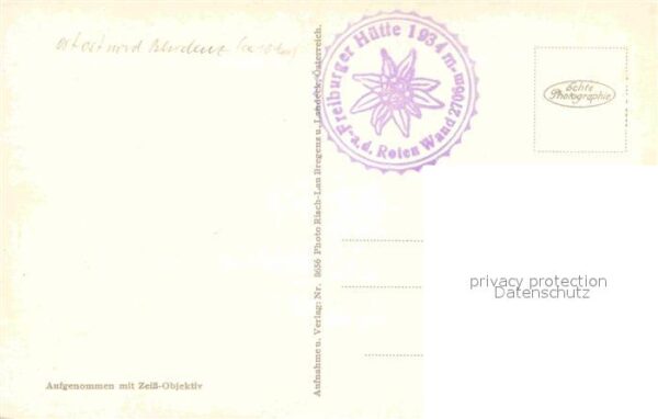 Risch-Lau Freiburgerhütte Rote Wand – Bild 2