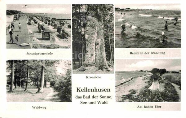 Kellenhusen Ostseebad Strandpromenade Brandung Waldweg Am Hoh