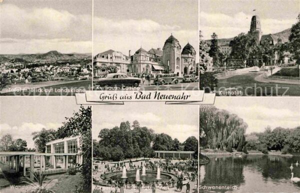 Bad Neuenahr-Ahrweiler Landskrone Wandelhalle Schwanenteich Ku