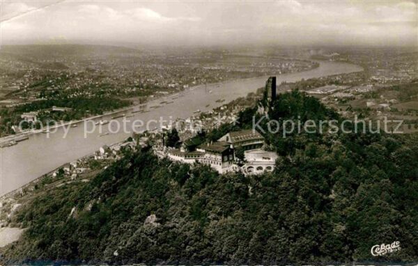 Koenigswinter Fliegeraufnahme Hotel auf dem Drachenfe