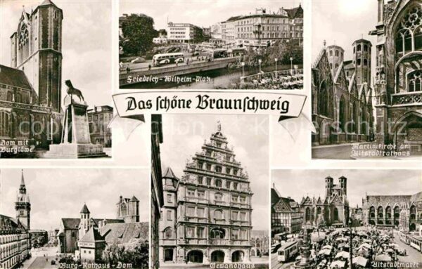 Braunschweig Dom Burglöwe Rathaus Gewandhaus Martins