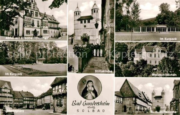 Bad Gandersheim Stiftskirche Kurpark Marktplatz Waldsch