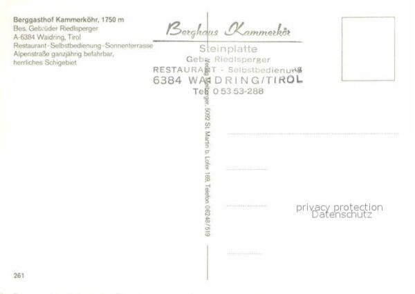 Waidring Tirol Berghaus Kammerköhr – Bild 2