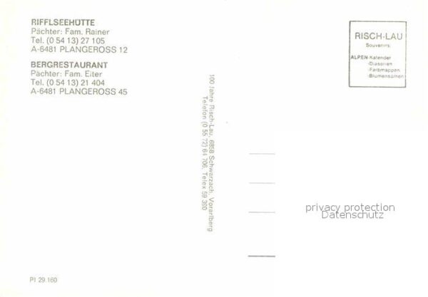 Plangeross Bergrestaurant Rifflsee Sessellift – Bild 2