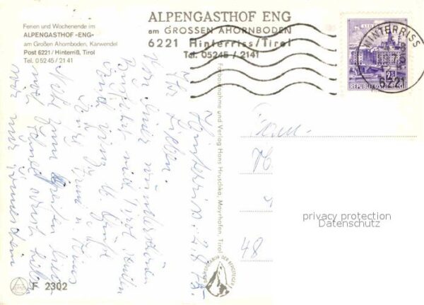 Hinterriss Tirol Alpengasthof Eng – Bild 2