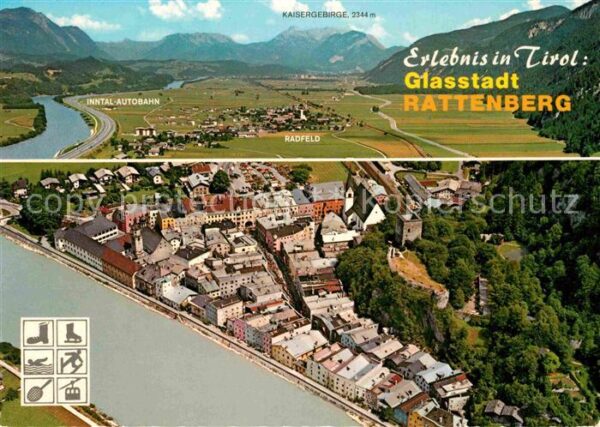 Rattenberg Tirol Panorama Fliegeraufnahme