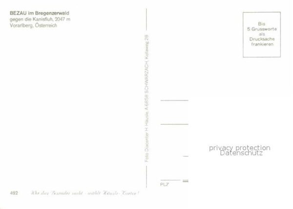 Bezau Vorarlberg Teilansicht Kanisfluh – Bild 2