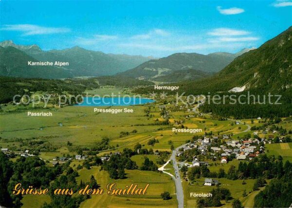 Gailtal Fliegeraufnahme