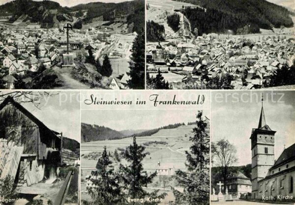 Steinwiesen Panorama Katholische Kirche Evangelisch