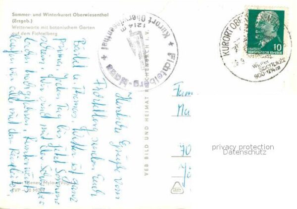 Oberwiesenthal Erzgebirge Wetterwarte Botanischer Garten – Bild 2