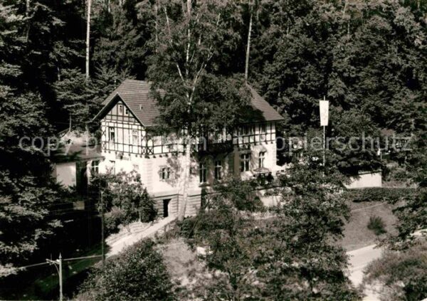 Saechsische Schweiz Waldhäus_l im Kirnitzschtal