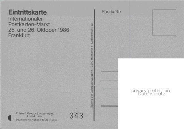 Frankfurt Main Internationaler Postkarten Markt – Bild 2