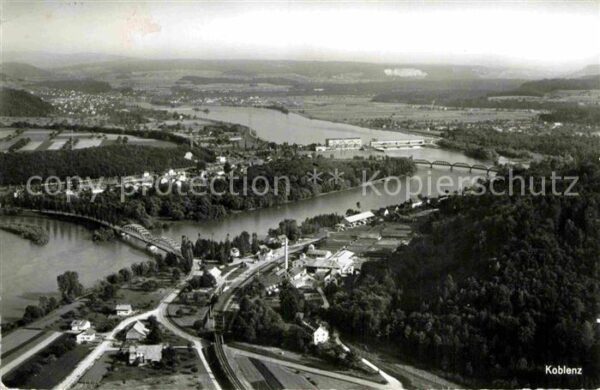 Koblenz Rhein Fliegeraufnahme