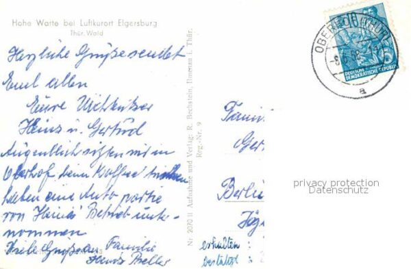 Elgersburg Hohe Warte Luftkurort Thüringer Wald – Bild 2