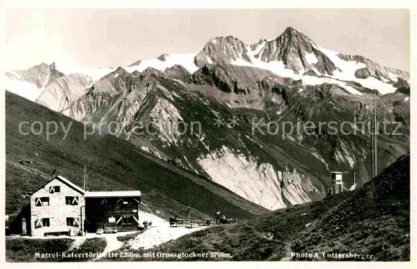 Matrei Osttirol Kalsertörlhütte mit Grossglockner