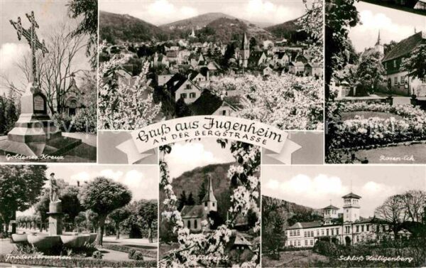 Jugenheim Seeheim-Jugenheim Goldenes Kreuz Friedensbrunnen Blütezei