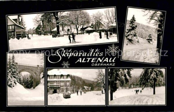 Altenau Harz Teilansichten Skiparadies Winterpanoram