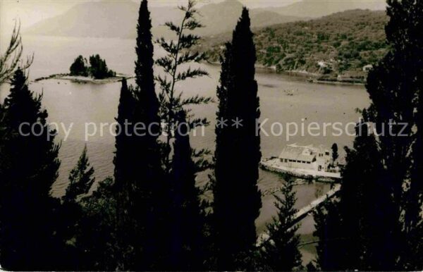 Pontikonisi Bucht Insel