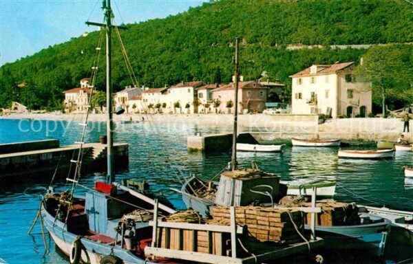 Moscenicka Draga Kroatien Hafen Fischerboote