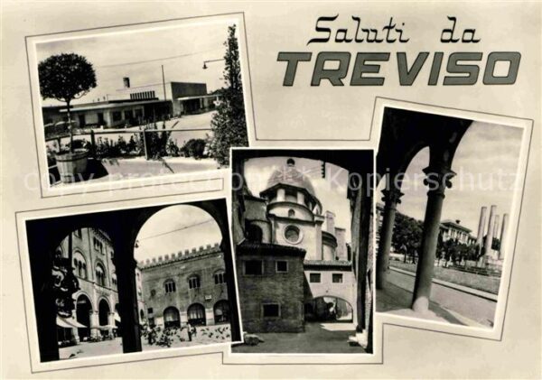 Treviso Teilansichten Altstadt Platz Arkaden