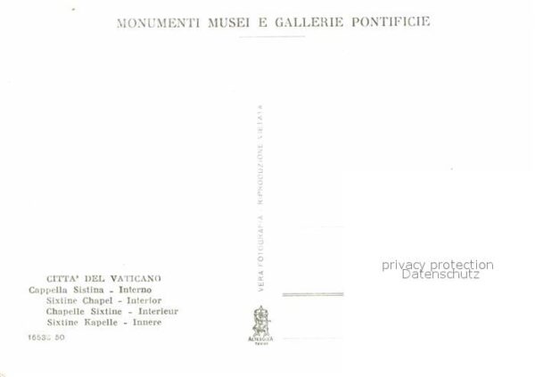 Vatikanstadt Citta del Vaticano Cappella Sistina int – Bild 2