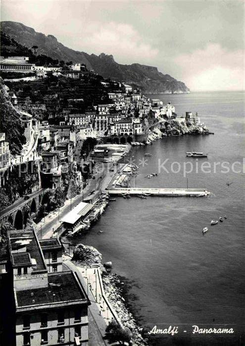 Amalfi Panorama Hafen Küste