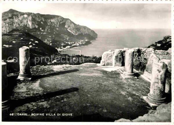 Capri Rovine Villa di Giove Ruinen Küste