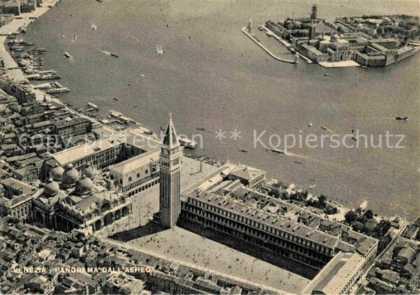 Venezia Venedig Panorama dall aereo Palazzio Ducale