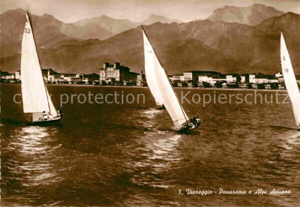 Viareggio Panorama e Alpi Apuane Segeln