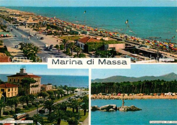 Marina di Massa Panorama Lungomare Giardini Hotel Tirre