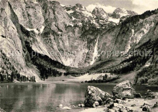 Berchtesgaden Obersee mit Teufelshörnern Berchtesgade