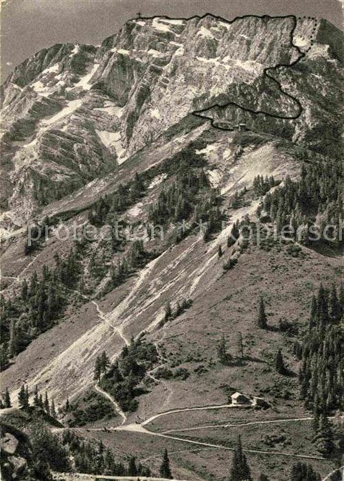 Berchtesgaden Hoher Göll Anstieg vom Purtschellerhaus
