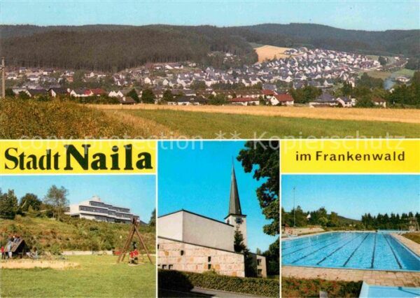 Naila Panorama Frankenwald Kirche Kinderspiel