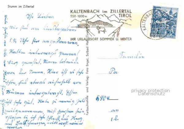Stumm Zillertal Ortsmotiv Wanderweg Alpenpanorama – Bild 2