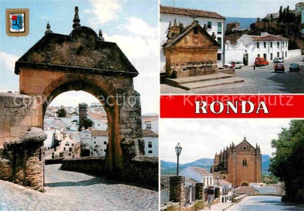 Ronda Andalucia Arco Felipe V Fuente 8 Canos Iglesia Es