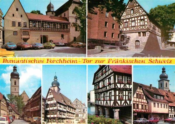 Forchheim Oberfranken Ortsmotive Altstadt Fachwerkhäuser Tor