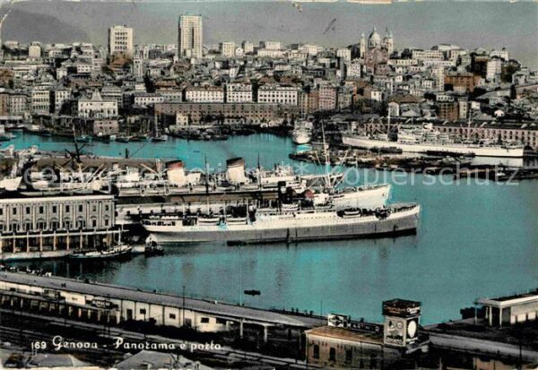 Genova Genua Liguria Panorama e porto
