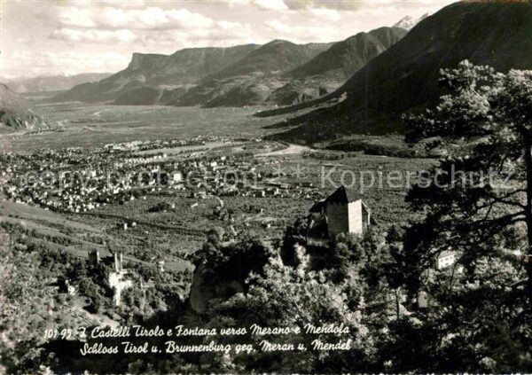 Merano Meran Castelli Tirolo e Fontana Schloss Tirol