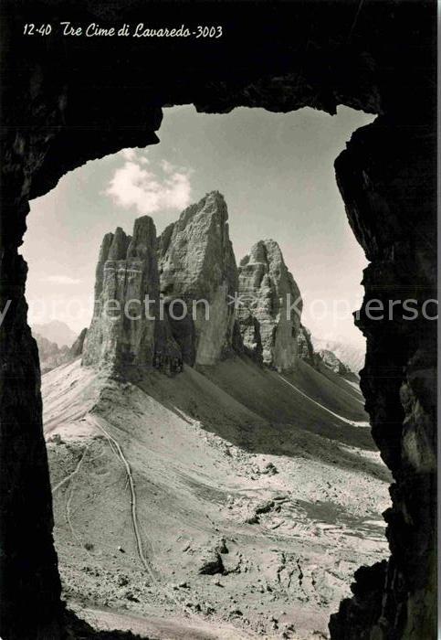 Tre Cime Di Lavaredo Dreizinnen Gebirgspanorama Dolomiten