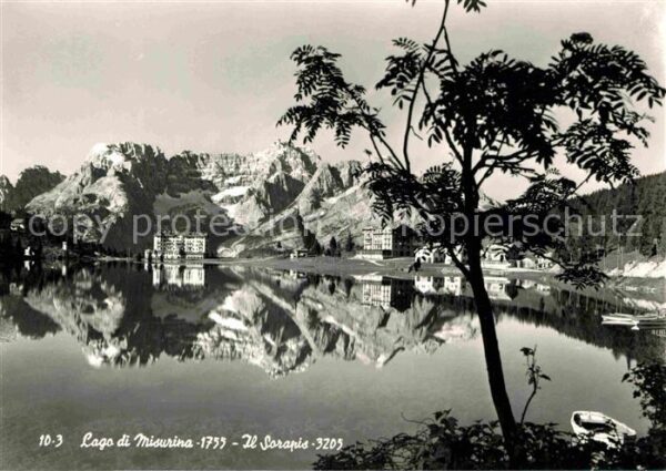 Lago di Misurina Il Sorapis Dolomiten Bergsee Wasserspie