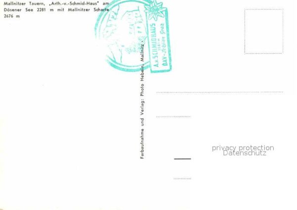 Mallnitz Kaernten Mallnitzer Tauern Arthur von Schmid Hau – Bild 2