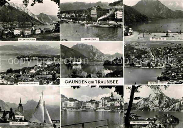 Gmunden Salzkammergut Traunstein Landeplatz Hafen Fähre Stran