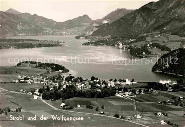 Strobl Wolfgangsee Fliegeraufnahme