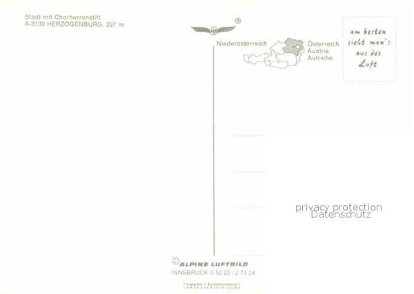 Herzogenburg Stadt mit Chorherrenstift Fliegeraufnah – Bild 2
