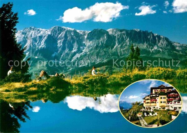 St Johann Tirol Hotel Alpen Schlössl Bergsee Wasserspie