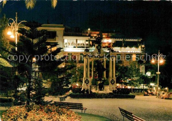 ALASSIO Savona Liguria IT Caffe Roma notturno Kaffeehaus Riviera