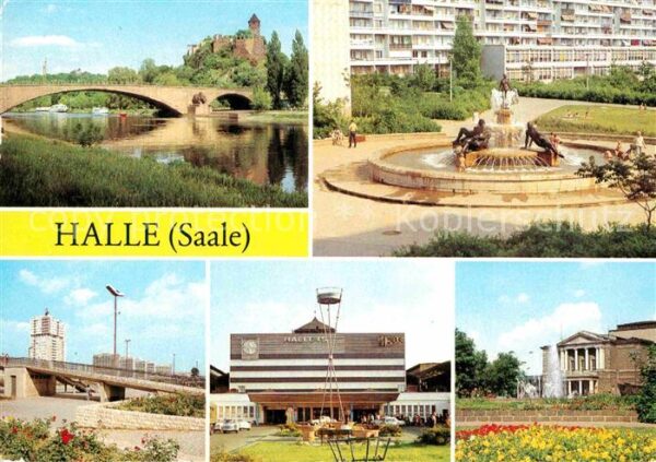 Halle Saale Burg Giebichenstein Brunnen Magistrale